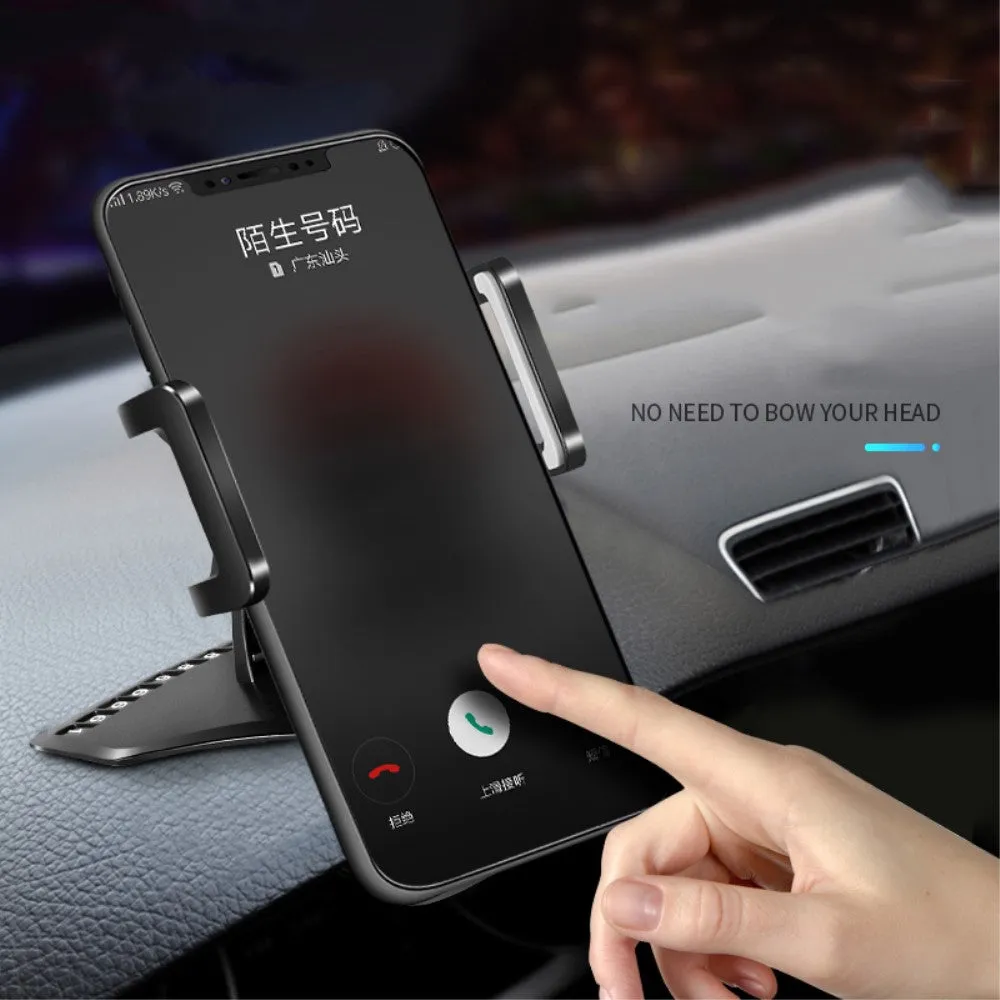 3 in 1 Car GPS Smartphone Holder: Dashboard / Visor Clamp   AC Grid Clip for Sharp Aquos P1 / P1X (2016) - Black