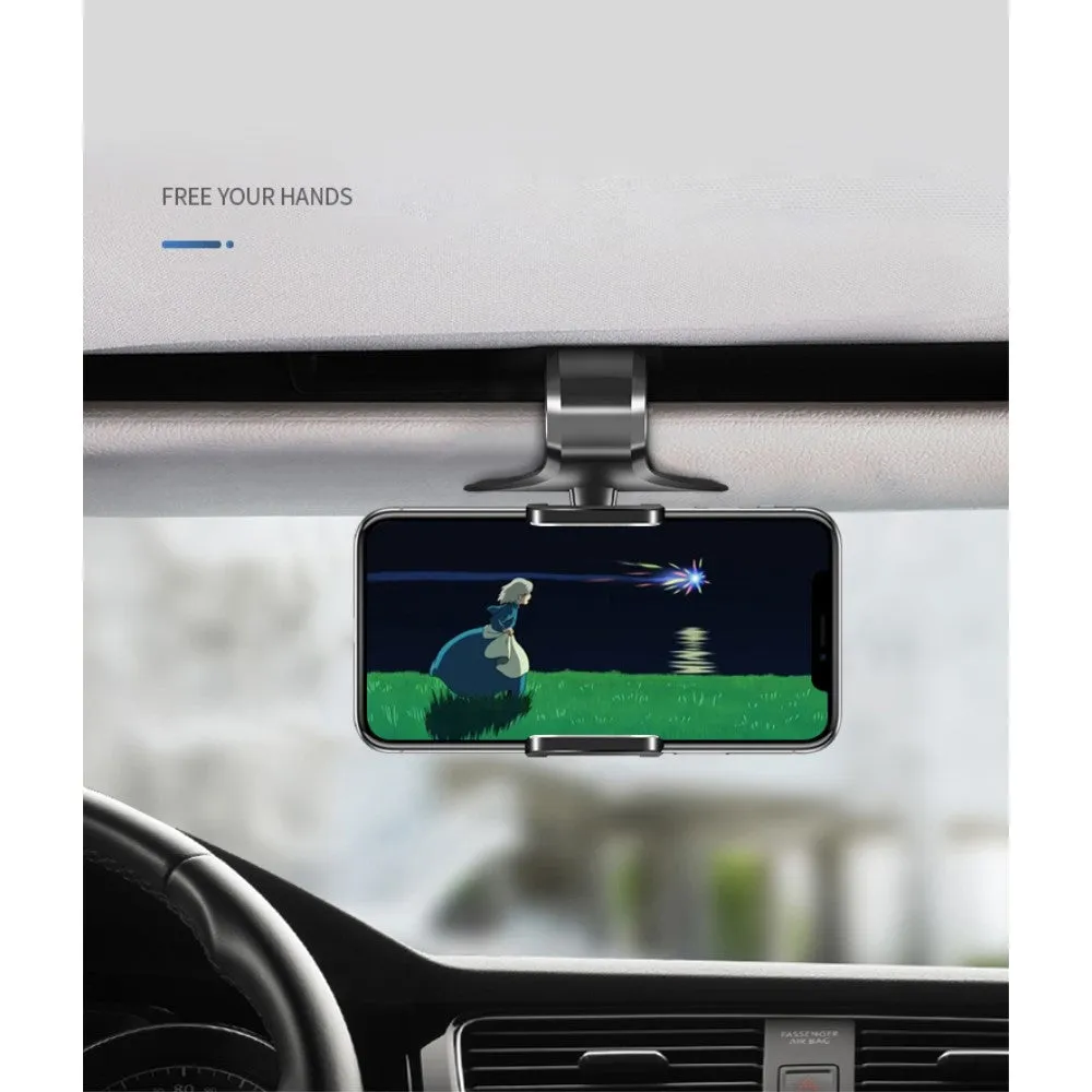 3 in 1 Car GPS Smartphone Holder: Dashboard / Visor Clamp   AC Grid Clip for Sharp Aquos P1 / P1X (2016) - Black