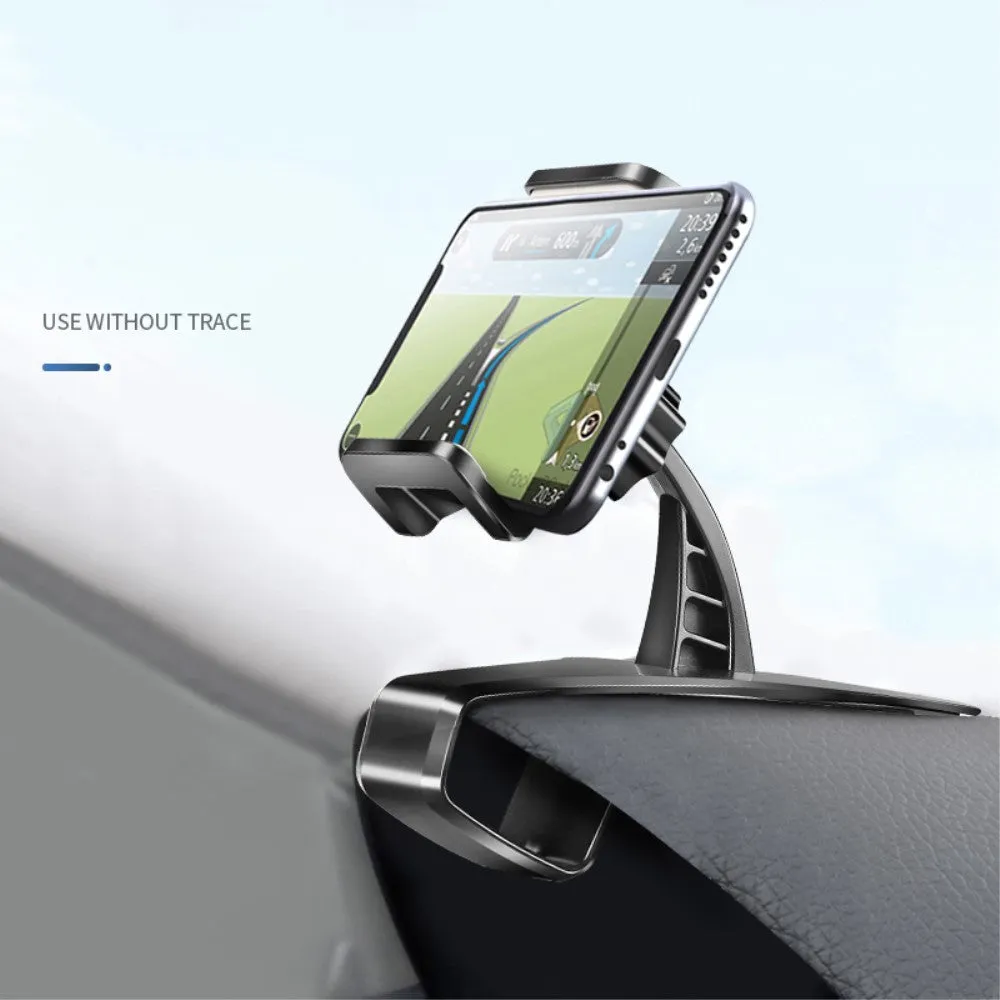 3 in 1 Car GPS Smartphone Holder: Dashboard / Visor Clamp   AC Grid Clip for Sharp Aquos P1 / P1X (2016) - Black