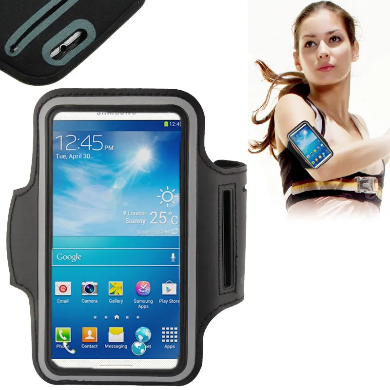 Armband Professional Cover Neoprene Waterproof Wraparound Sport with Buckle for Sharp Android One S7 (2019) - Black