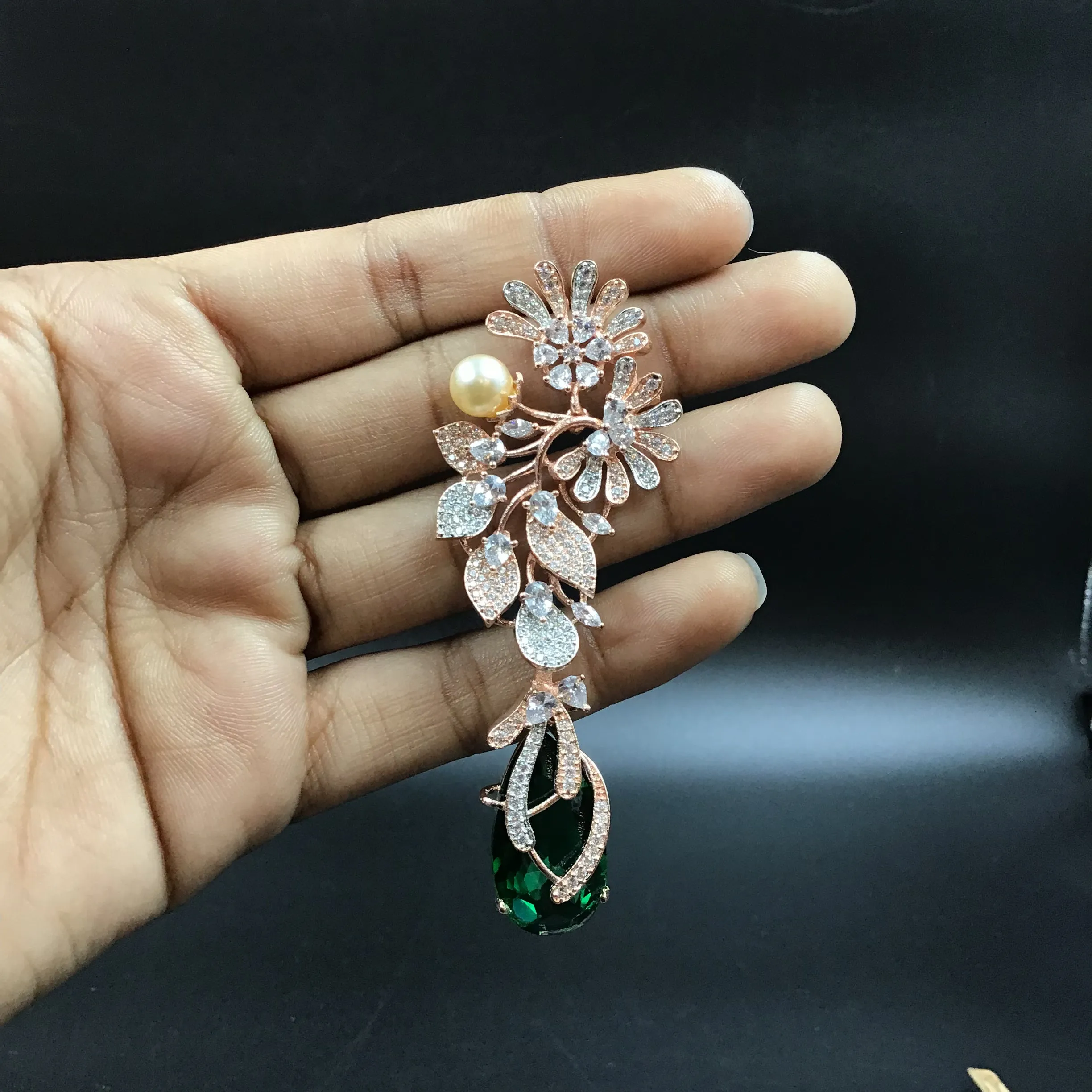 Danglers Zircon/AD Earring 4205-69