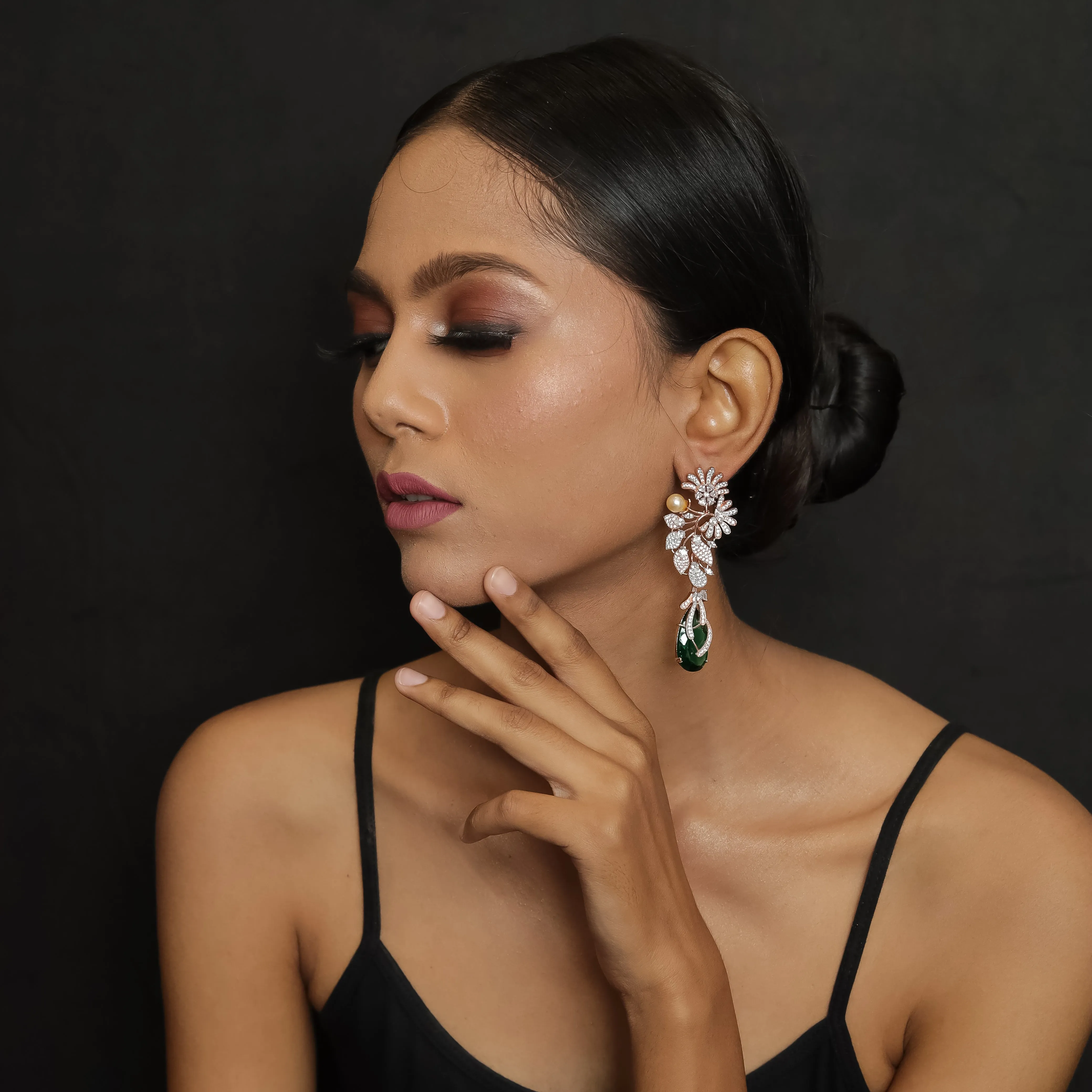 Danglers Zircon/AD Earring 4205-69