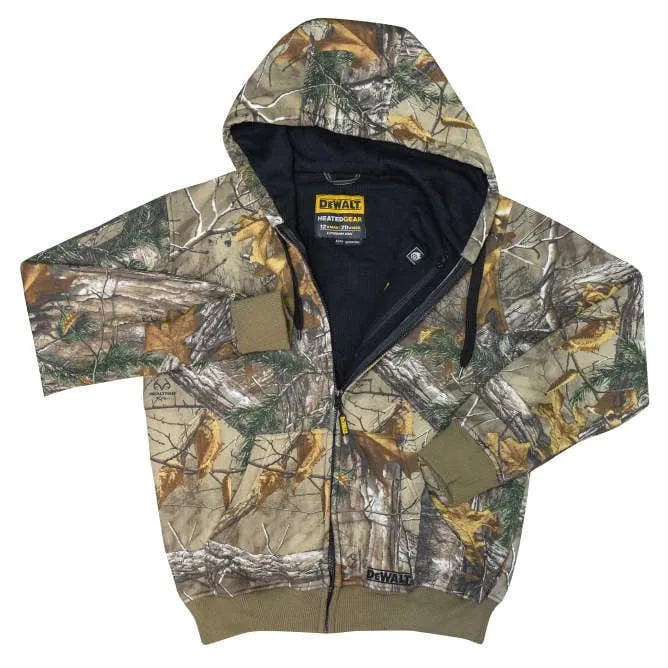DEWALT Heated Realtree Xtra Camouflage Hoodie Sweatshirt With Battery & Charger