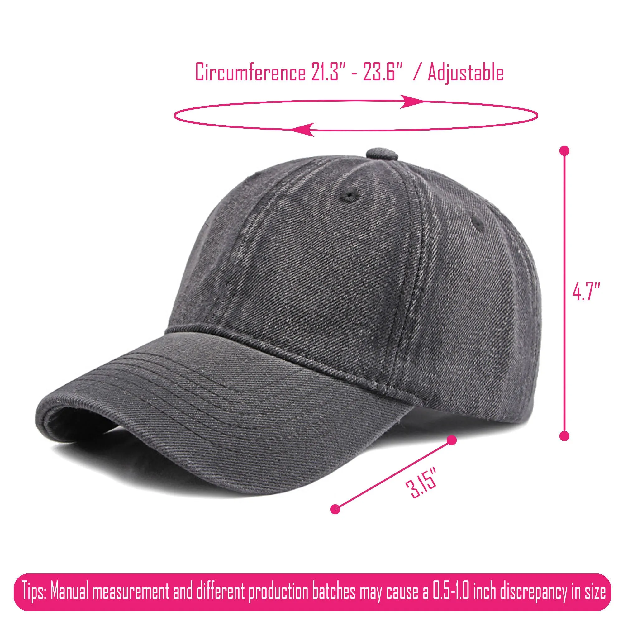 K923 | BASEBALL CAP - WASHED DENIM