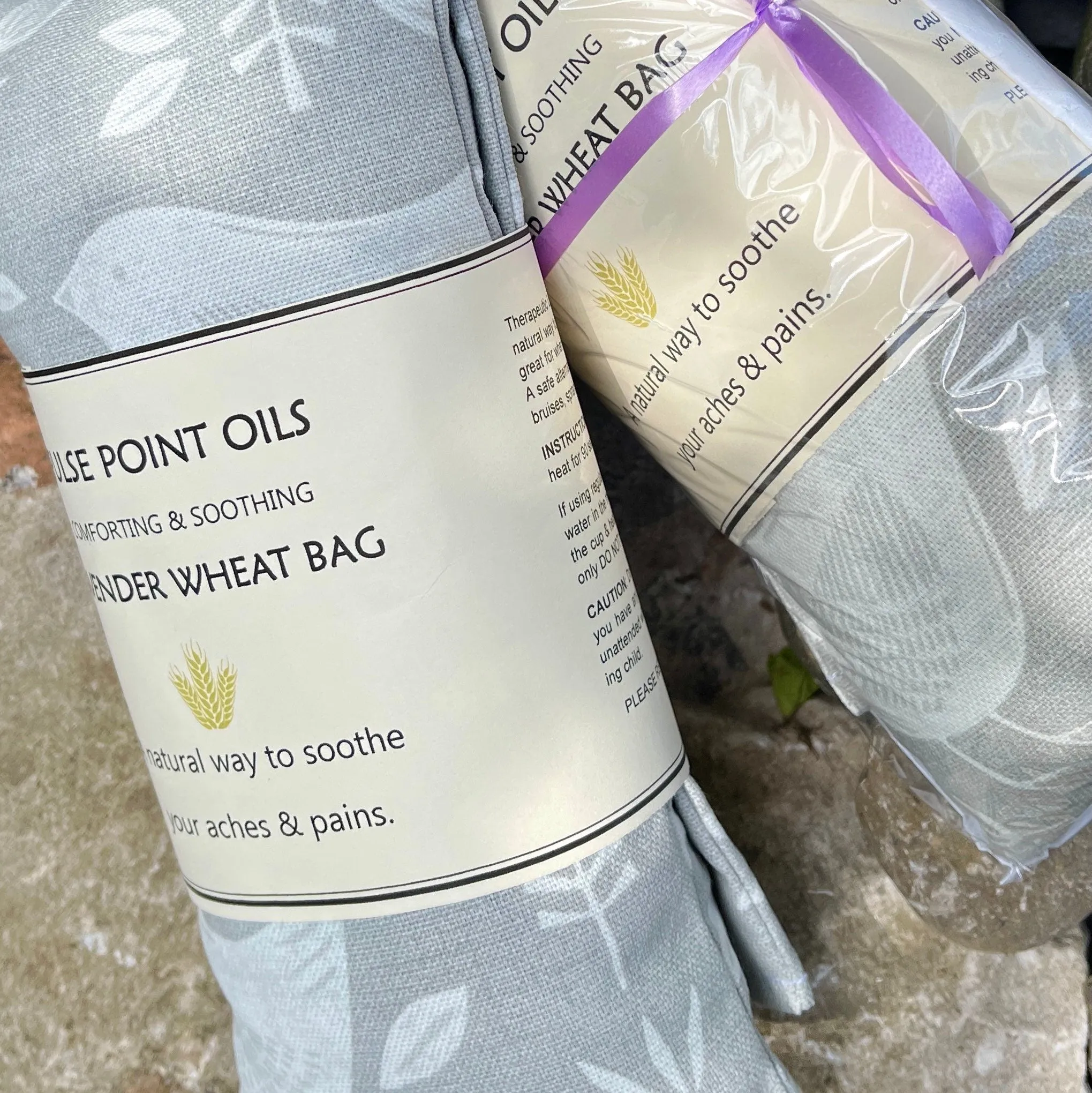Lavender wheat bags, gardeners holistic gift, natural pain relief and restful sleep heating pad