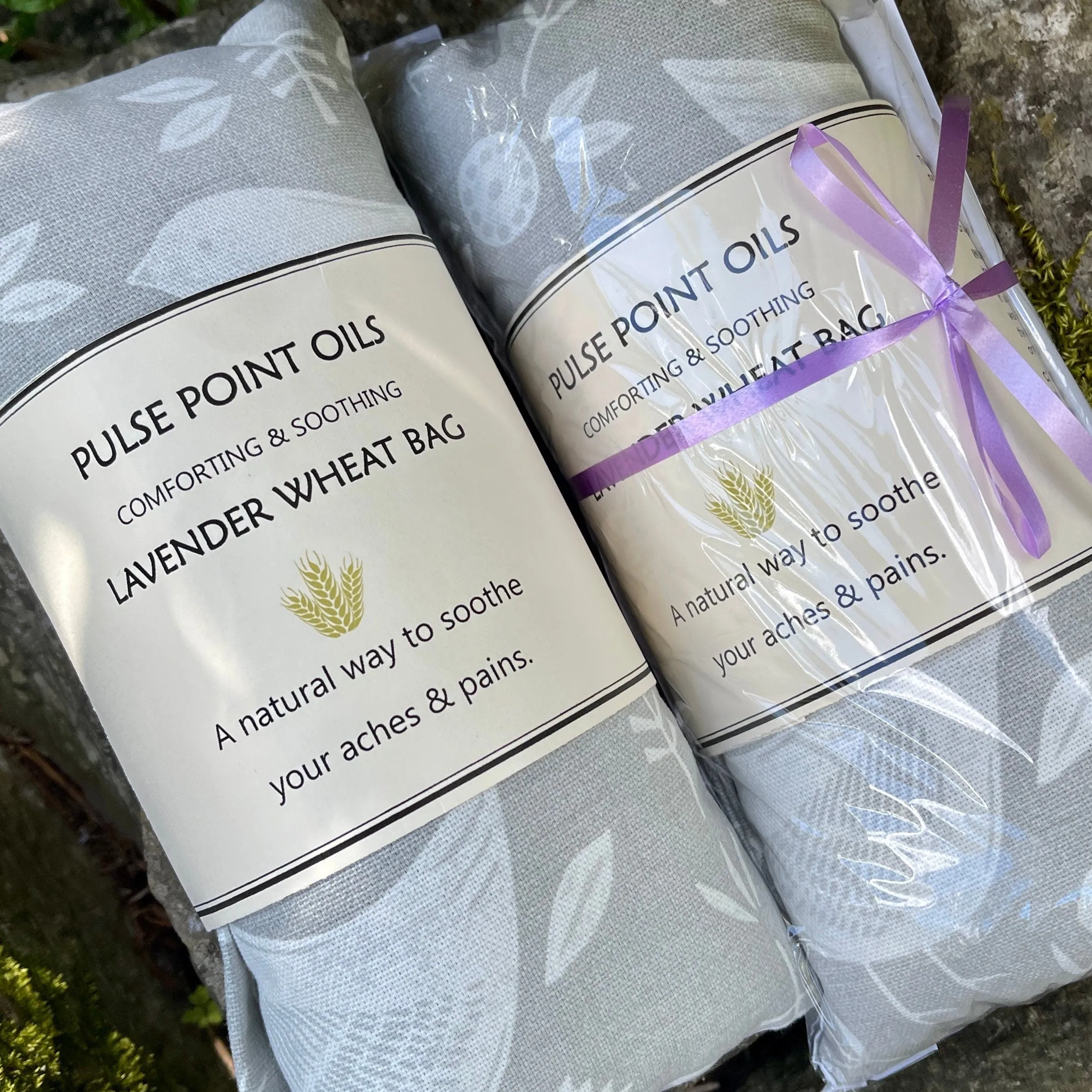 Lavender wheat bags, gardeners holistic gift, natural pain relief and restful sleep heating pad