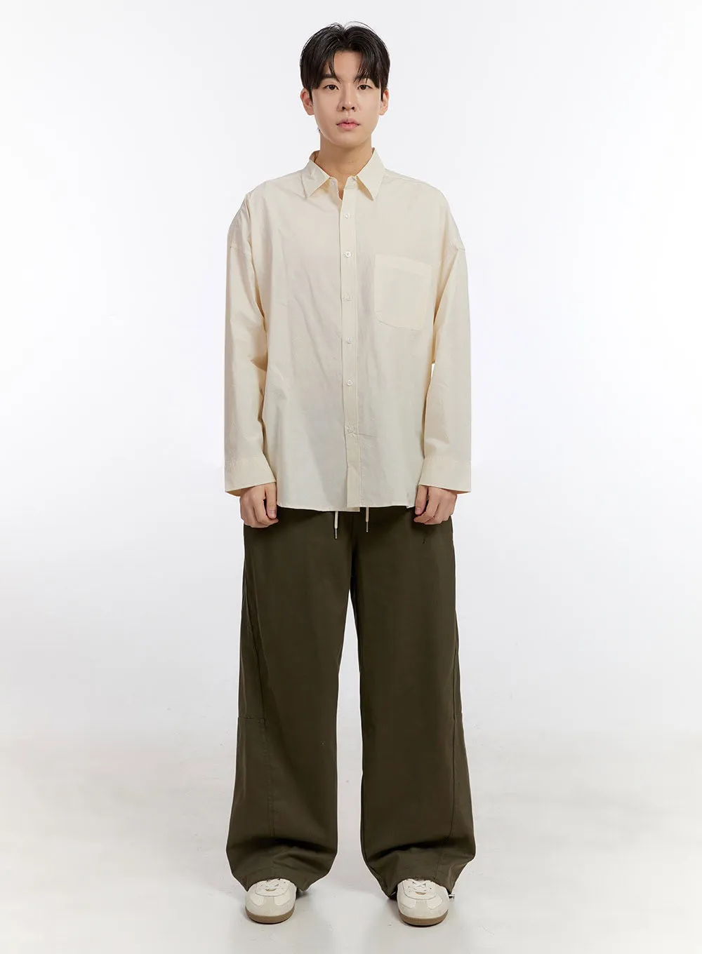 Men's Classic Wide-Fit Slacks Pants IF528