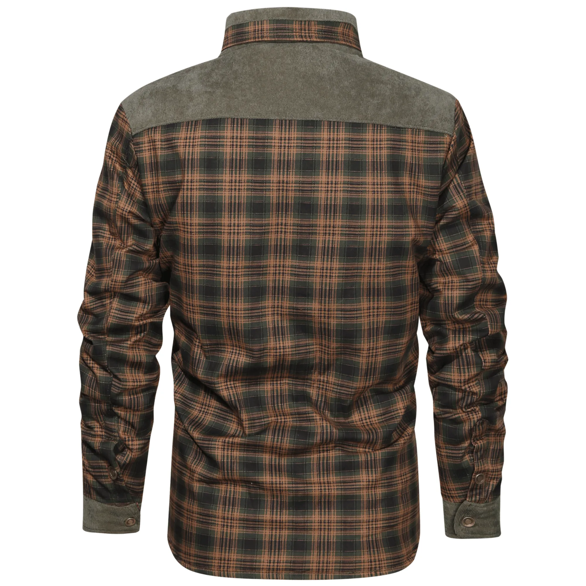 Men's Retro Plaid Fleece Jacket - Warm & Stylish