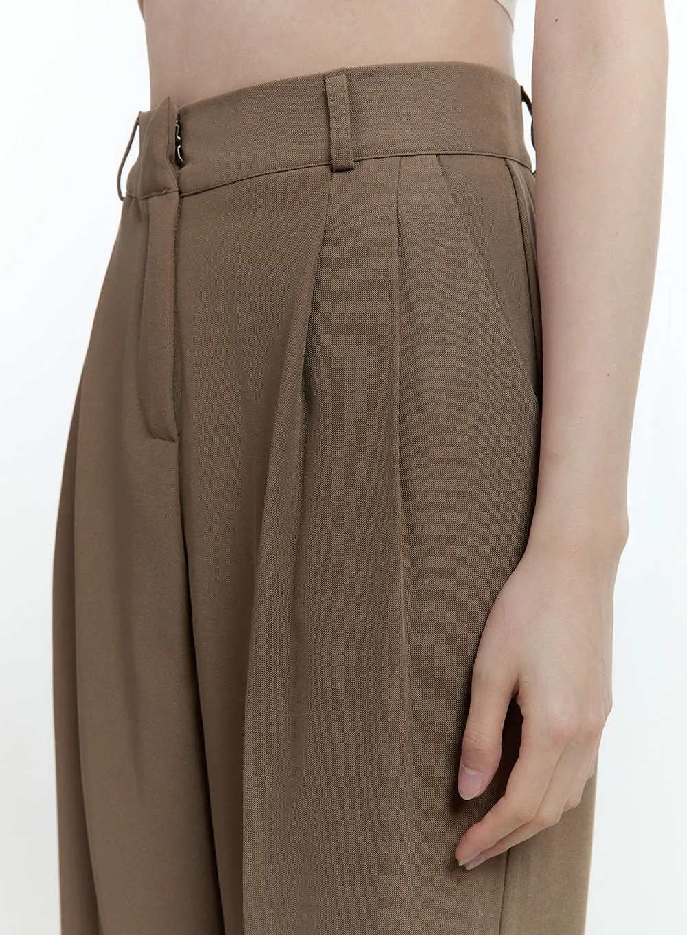 Pintuck Tailored Slacks CF503