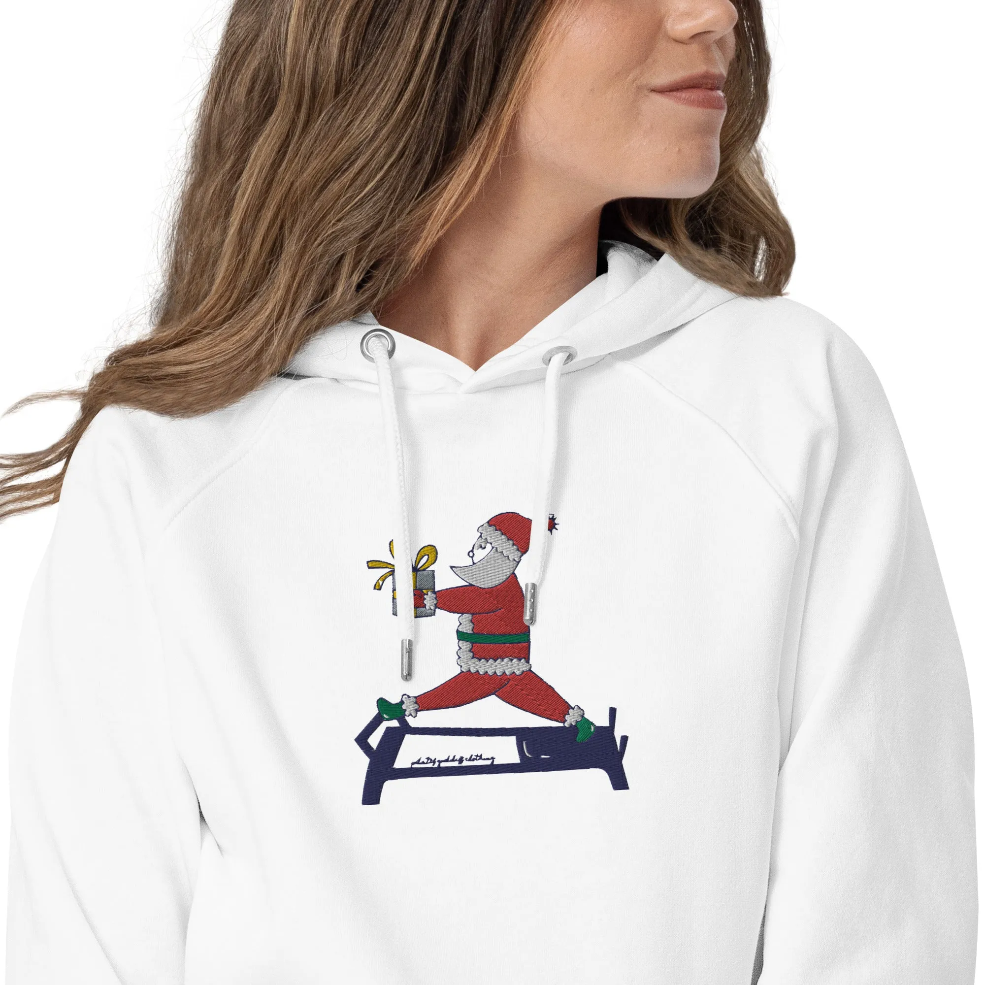 Santa Reformer Split Eco Raglan Hoodie