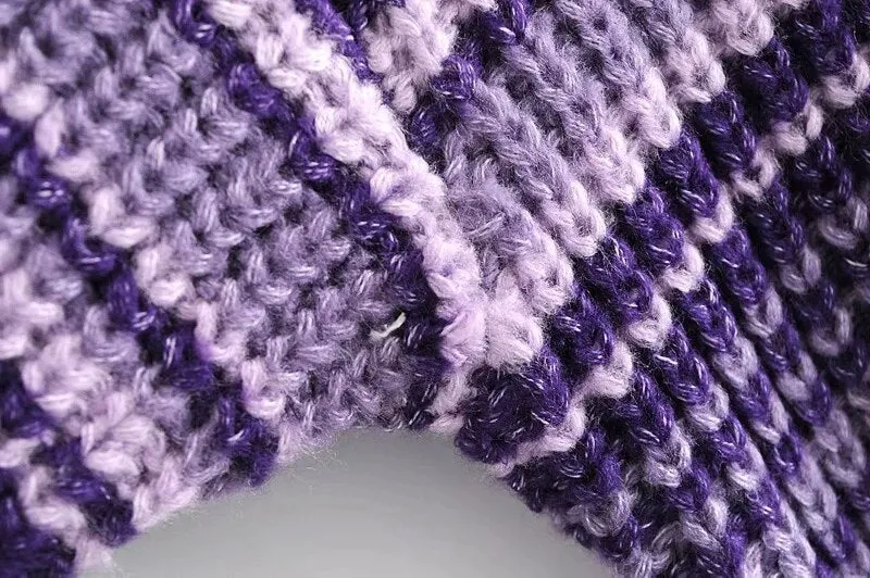 STRIPED KNITTED SWEATER