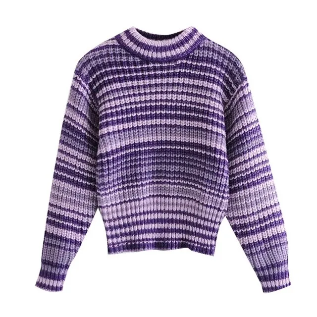 STRIPED KNITTED SWEATER