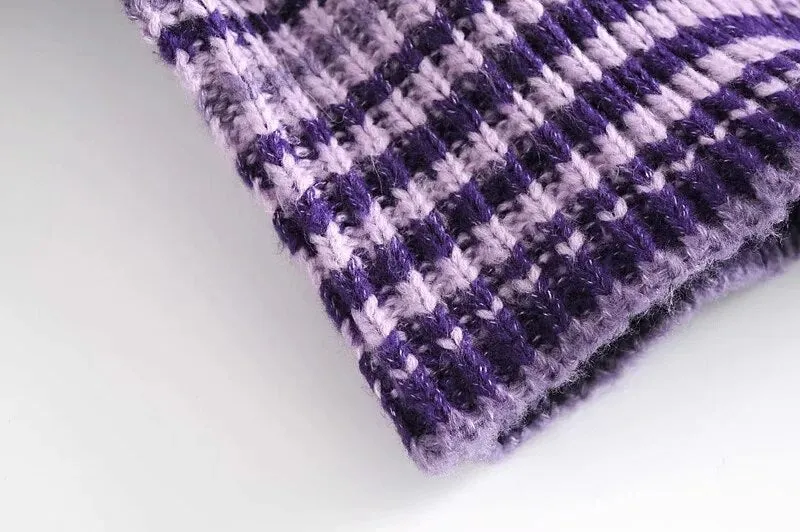 STRIPED KNITTED SWEATER