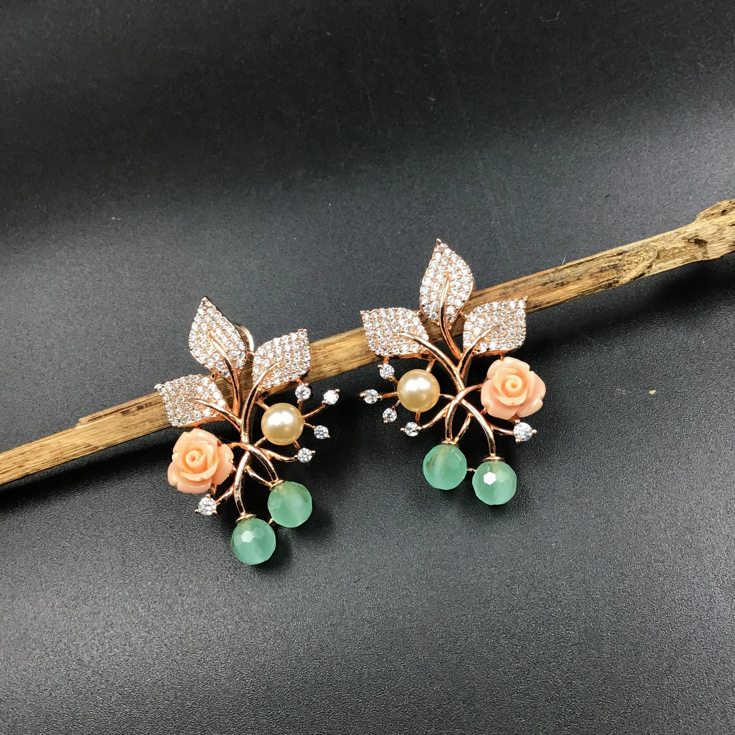 Stylish Zircon/AD Light Earring Tops Studs 17770-4952